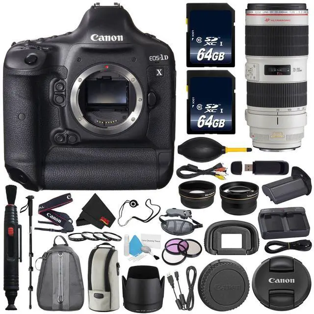 Main image of 6Ave Canon EOS-1D X DSLR Camera International Version (No Warranty) Canon EF 70-200mm f/2.8L is II USM Lens + Battery Gr