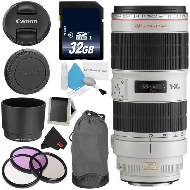 Main image of Canon EF 70-200mm f/2.8L is II USM Telephoto Zoom Lens Bundle for Canon SLR Digital Cameras Intl Model - Advanced