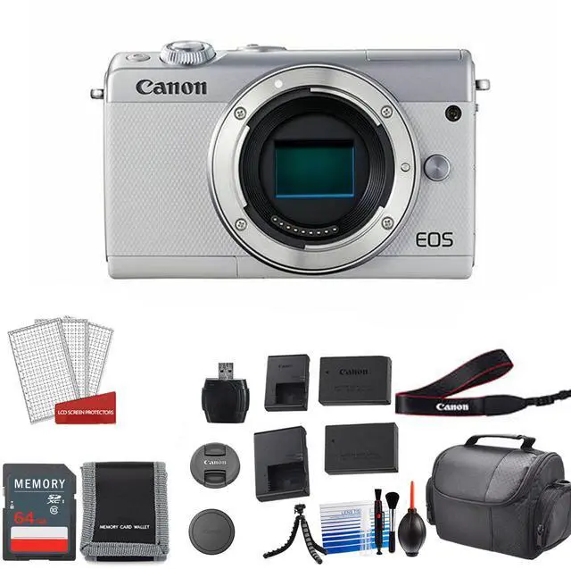 Main image of Canon M100 Mirrorless Camera Body (Kit Box) Bundle ? International Model
