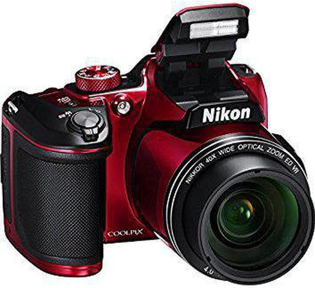 Refurbished: Nikon COOLPIX B500 Digital Camera (Red) International 