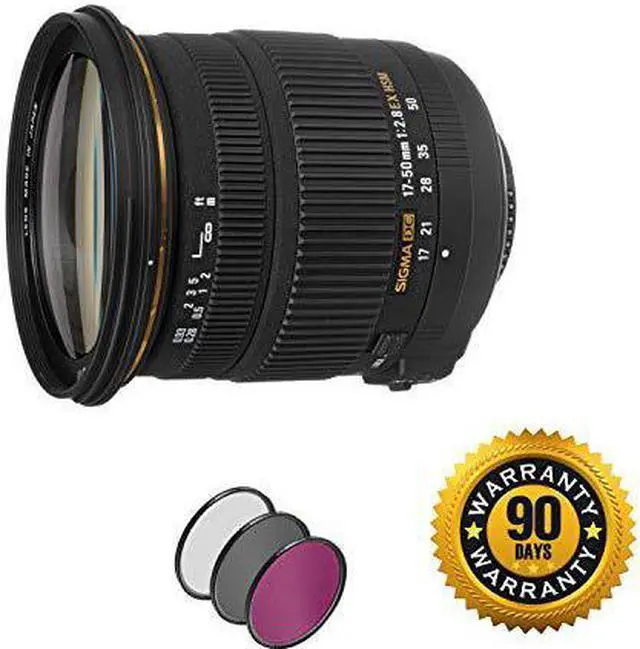 Alt view image 2 of 2 - Sigma 17-50mm f/2.8 EX DC OS HSM Lens for Nikon F with UV Filter (Renewed)