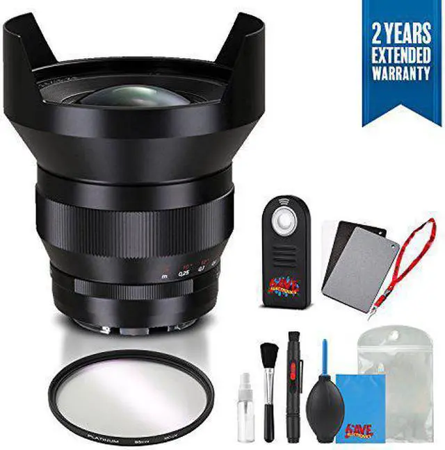 Alt view image 5 of 5 - Zeiss Distagon T* 15mm f/2.8 ZE Lens for Canon - 1964-830 with Cleaning Accessory Kit and 2 Year Extended Warranty