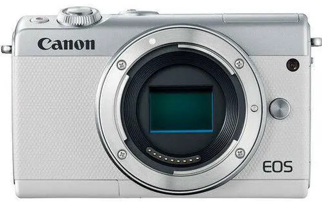 Canon EOS M100 Mirrorless Digital Camera - White - Newegg.com