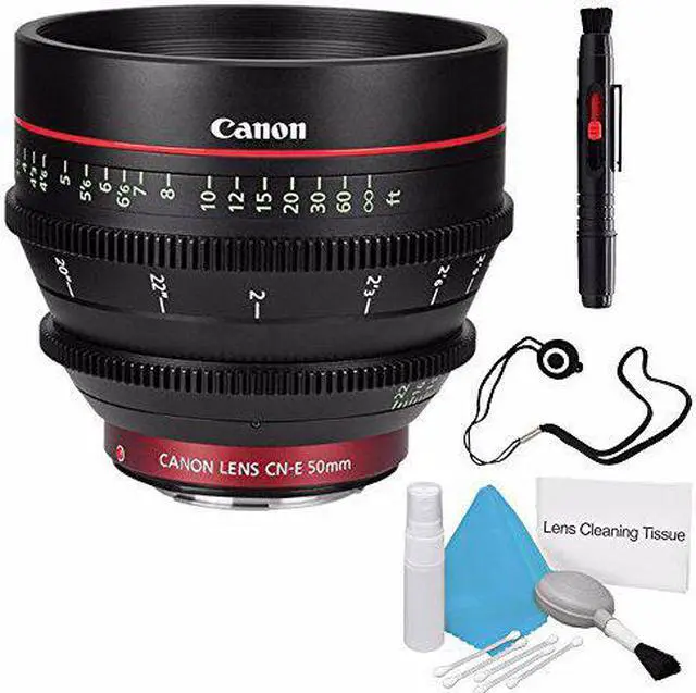 Alt view image 2 of 2 - Canon CN-E 50mm T1.3 L F Cine Lens (International Model ) + Deluxe Cleaning Kit + Lens Cap Keeper 6AVE Bundle 4