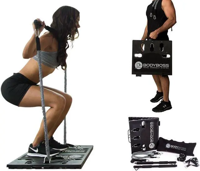 Alt view image 2 of 4 - BodyBoss Home Gym 2.0 By 6Ave- Full Portable Gym Home Workout Package - PKG4-Gray
