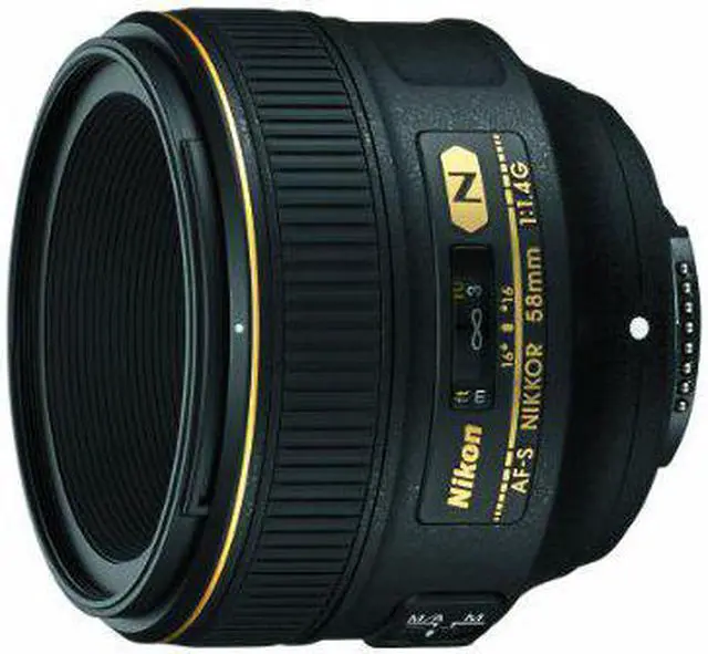 Main image of Nikon AF-S FX NIKKOR 58mm f/1.4G Fixed Zoom Lens with Auto Focus for Nikon DSLR Cameras International Version