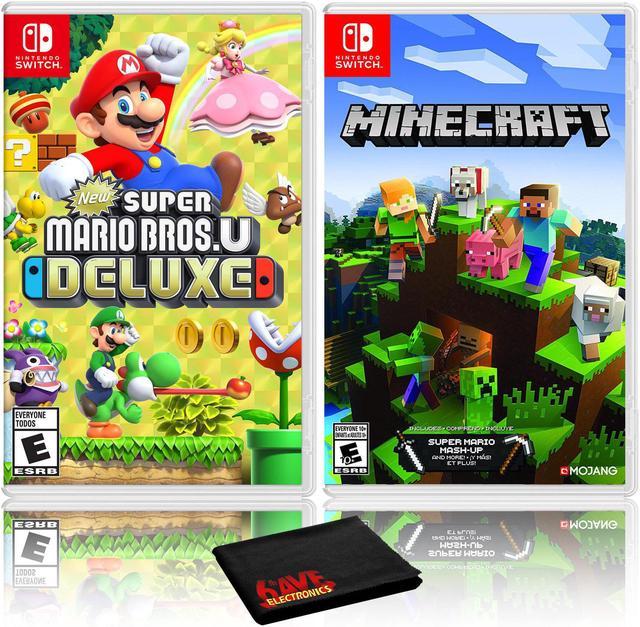 Two Deluxe Bundle - Game Minecraft Mario - Nintendo U Switch Bros. Super + New