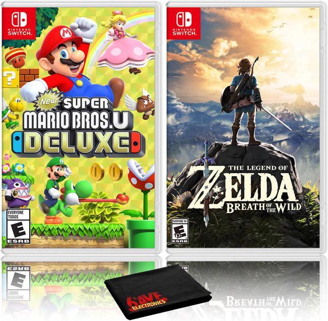 New Super Mario Bros. U Deluxe + The Legend of Zelda: Breath of the Wild -  Two Game Bundle - Nintendo Switch