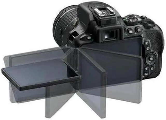 Alt view image 5 of 5 - Nikon D5600 DSLR Camera International Version (No Warranty) + Extra Battery + Extra Cleaning Cloth Bundle