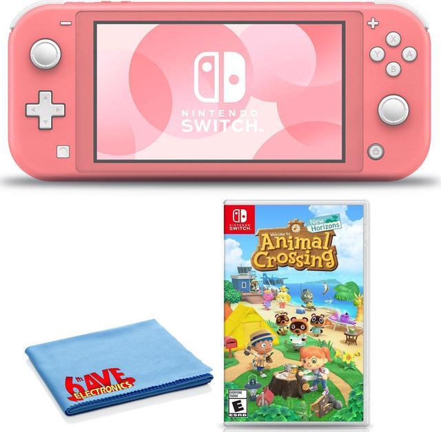 Nintendo Switch Lite Crossing: (Coral) New Bundle Includes Animal Horizons