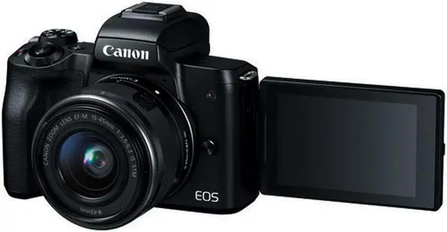 Alt view image 2 of 4 - Canon EOS M50 Mirrorless Digital Camera with 15-45mm Lens (Black)(Intl Model)