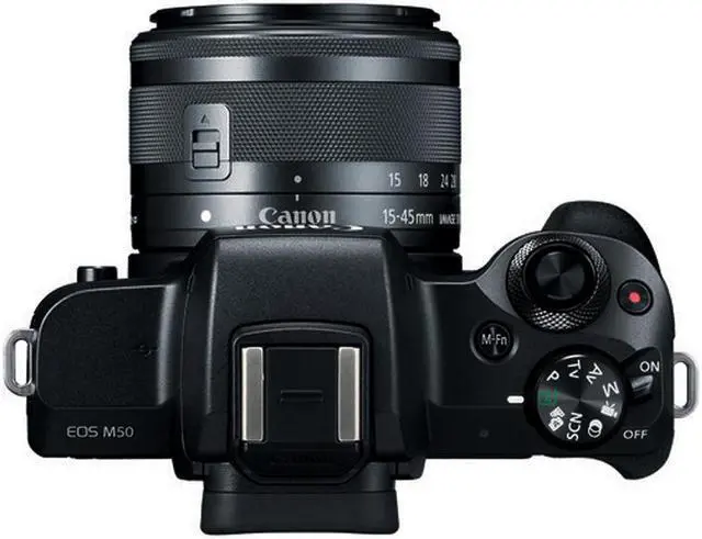Alt view image 4 of 4 - Canon EOS M50 Mirrorless Digital Camera with 15-45mm Lens (Black)(Intl Model)