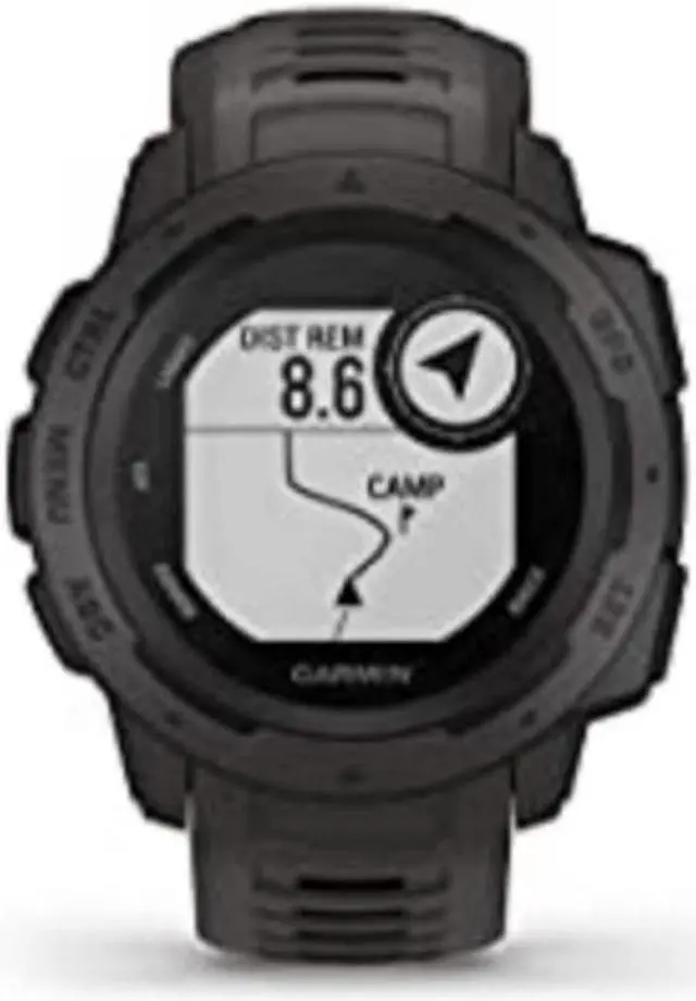 Alt view image 3 of 4 - Garmin 010-02064-00 Instinct, Rugged Outdoor Watch with GPS, Features Glonass and Galileo, Heart Rate Monitoring and 3-Axis Compass, Graphite, 1.27"