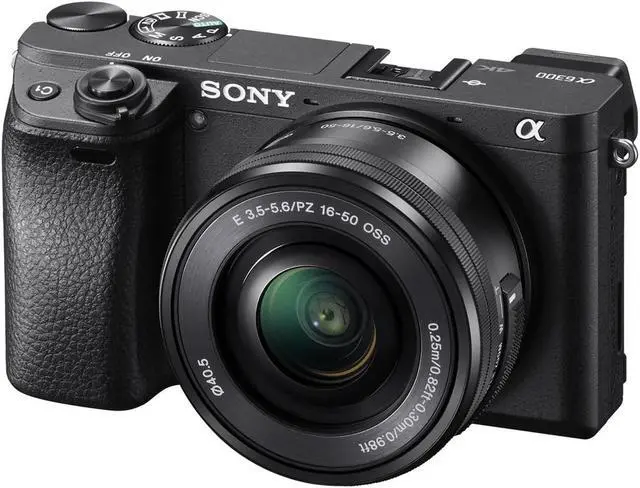Alt view image 2 of 4 - Sony Alpha a6300 Mirrorless Camera with 16-50mm Lens Black ILCE6300L/B With Soft Bag, 64GB Memory Card, Card Reader , Plus Essential Accessories