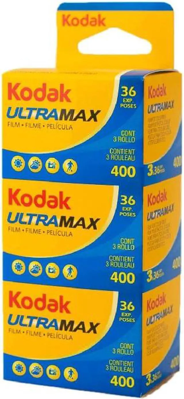 Alt view image 2 of 10 - KODAK Kodacolor Ultra Max 400 GC Color Negative Film, 35mm Size, 36 Exp, 3-Pack