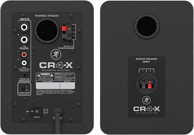 Alt view image 8 of 19 - Mackie CR4-X 4" MM Studio Monitors (Pair)