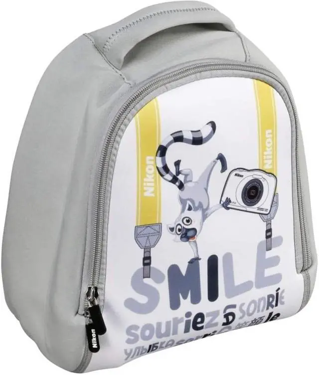 Alt view image 4 of 4 - Nikon VAECSS63 Kinder Smile Camera Backpack Bags, White