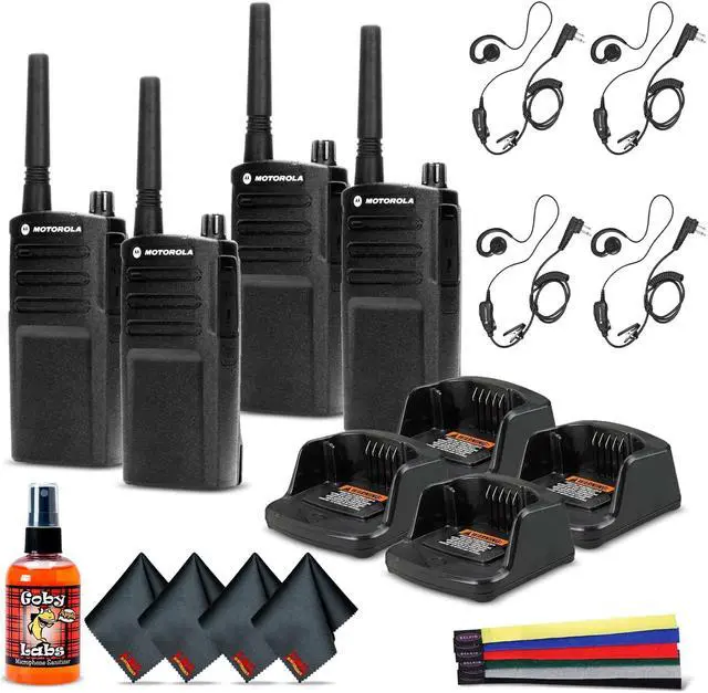 Main image of 4 x Motorola RMU2040 On-Site 2-Way Radio (RMU2040) - 4 Pack With Mic  Ultimate Bundle
