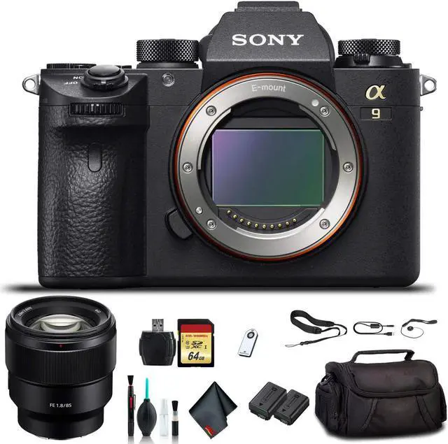 Alt view image 5 of 7 - Sony Alpha a9 Mirrorless Camera ILCE9/B With Sony FE 24-70mm Lens, Soft Bag, Additional Battery, 64GB Memory Card, Card Reader , Plus Essential Accessories