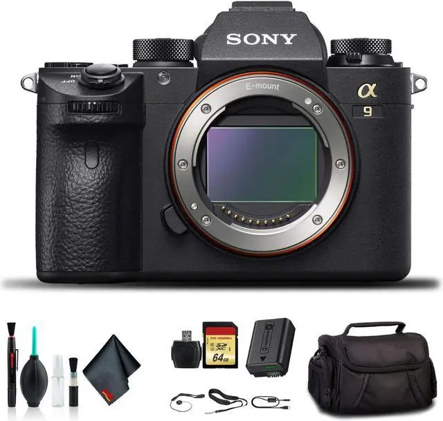 Alt view image 5 of 12 - Sony Alpha a9 Mirrorless Camera ILCE9/B With Soft Bag, 64GB Memory Card, Card Reader , Plus Essential Accessories