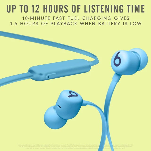 Alt view image 2 of 7 - Beats by Dr. Dre Beats Flex All-Day Wireless In-Ear Earphones, Flame Blue