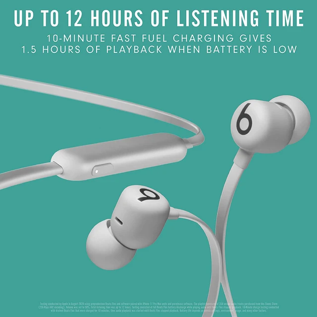 Alt view image 3 of 14 - Beats by Dr. Dre Beats Flex All-Day Wireless In-Ear Earphones, Smoke Gray
