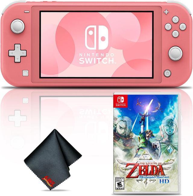 Nintendo Switch Lite Coral Console Bundle with Legend of Zelda