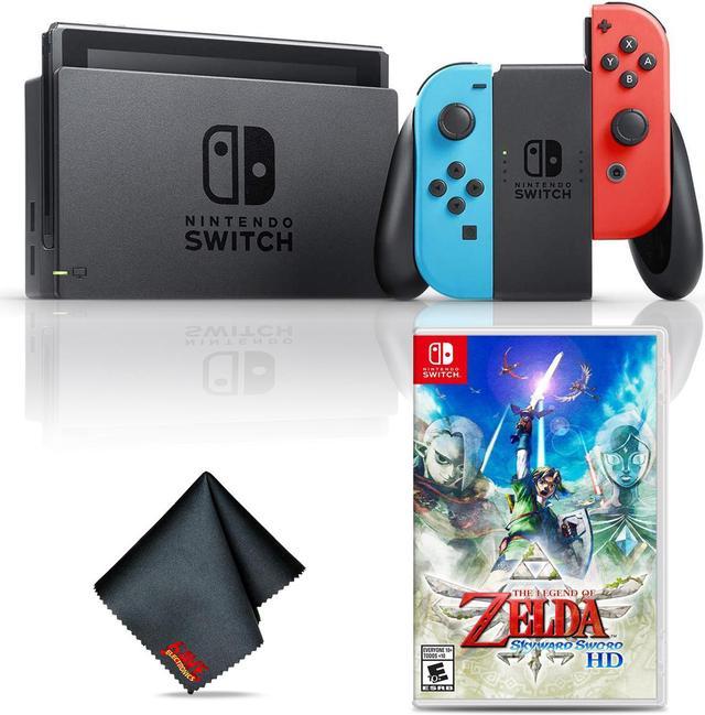 Nintendo Switch (Neon Blue/Red) Console with Legend of Zelda Skyward Sword  HD 