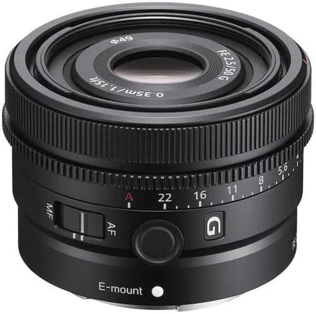Alt view image 8 of 20 - Sony FE 50mm F2.5 G Full-Frame Ultra-Compact G Lens