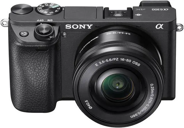 Alt view image 3 of 4 - Sony Alpha a6300 Mirrorless Camera with 16-50mm Lens Black ILCE6300L/B With Soft Bag, 64GB Memory Card, Card Reader , Plus Essential Accessories