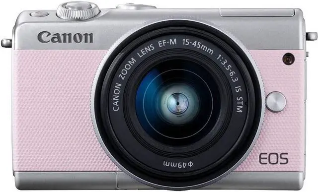 Main image of Canon EOS M100 Mirrorless Camera w/ 15-45mm Lens - Wi-Fi, Bluetooth, and NFC Enabled (Pink) (International Model)