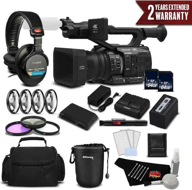 Main image of Panasonic AG-UX90 4K/HD Professional Camcorder (Intl Model) - Deluxe Plus Bundle w/Warranty