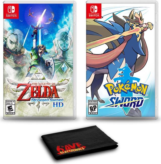 The Legend Pokemon Two Zelda: HD Switch and Sword For Nintendo Skyward Bundle Game Sword - of