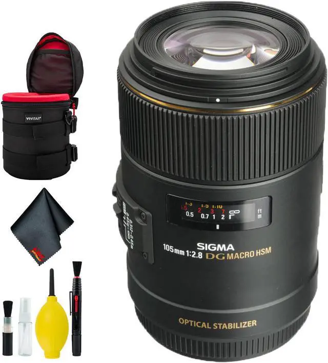 Main image of Sigma 105mm f/2.8 EX DG OS HSM Macro Lens for Canon EOS Cameras (Intl Model) Deluxe Kit