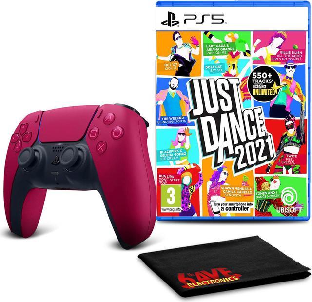 PS5 DualSense Wireless Controller (Cosmic Red) with Just Dance 2021