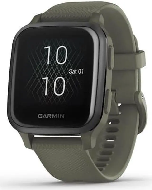 Alt view image 14 of 20 - Garmin Venu SQ Music Edition - Moss with Slate Bezel