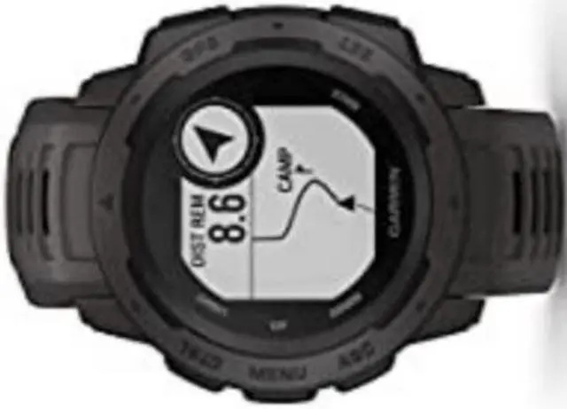 Alt view image 4 of 4 - Garmin 010-02064-00 Instinct, Rugged Outdoor Watch with GPS, Features Glonass and Galileo, Heart Rate Monitoring and 3-Axis Compass, Graphite, 1.27"