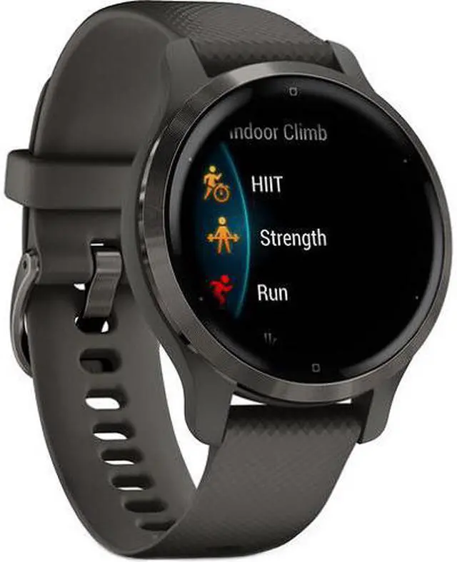 Alt view image 4 of 9 - Garmin Venu 2S, Smaller-Sized GPS Smartwatch with Advanced Health Monitoring and Fitness Features, Slate Bezel with Graphite Case and Silicone Band, (010-02429-00)