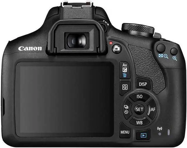 Alt view image 4 of 4 - Canon EOS 2000D DSLR Camera with EF-S 18-55mm f/3.5-5.6 IS II Lens (Intl Model) with Cleaning Kit and 32GB Memory Kit