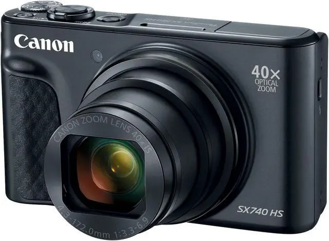 Main image of Canon PowerShot SX740 Digital Camera w/40x Optical Zoom & 3 Inch Tilt LCD - 4K VIdeo, Wi-Fi, NFC, Bluetooth Enabled (Bla