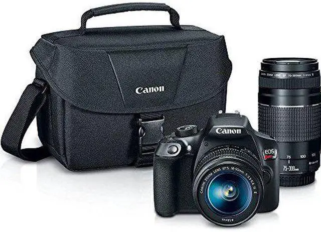 Alt view image 2 of 2 - Canon Digital SLR Camera Kit [EOS Rebel T6] with EF-S 18-55mm and EF 75-300mm Zoom Lenses - Black