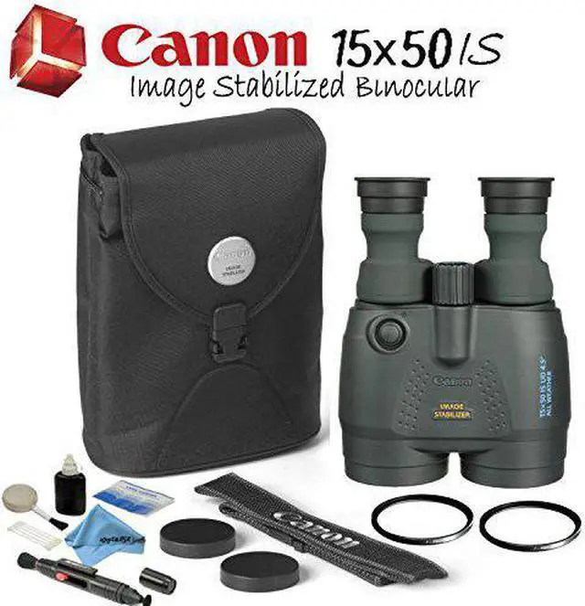 Alt view image 4 of 4 - Canon 15x50 is All-Weather Image Stabilized Binocular Starters Bundle