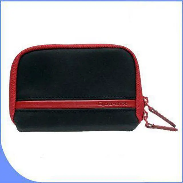 Alt view image 3 of 3 - Sony LCS-MDA Cybershot Carrying Case (Black & Red) for Sony DSCW330 DSCW350 DSCW370 DSCW510 DSCW520 DSCW530 DSCW560 Digi