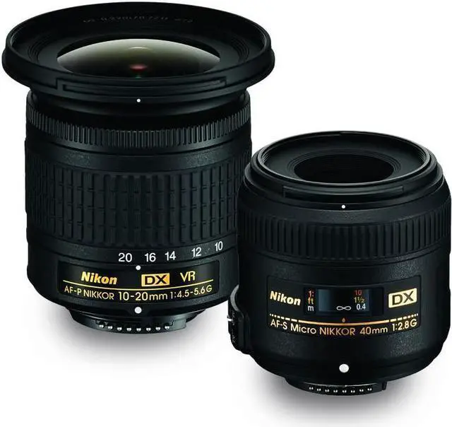 Main image of Nikon Landscape & Macro Two Lens Kit with 10-20mm f/4.5-5.6G VR & 40mm f/2.8G