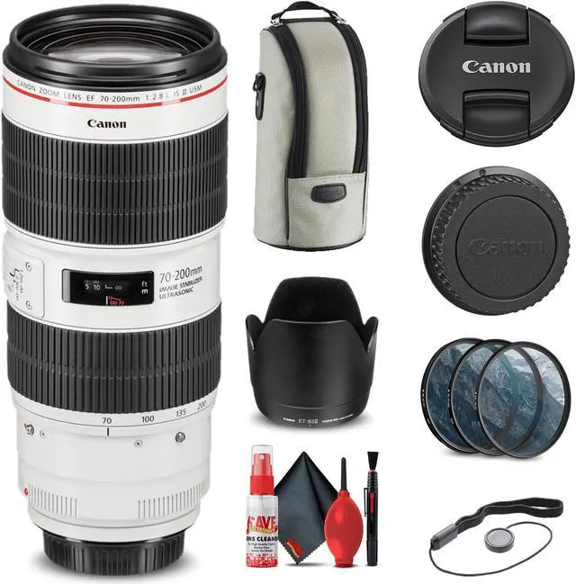 Main image of Canon EF 70-200mm f/2.8L IS III USM Lens (3044C002) + Filter Kit + More