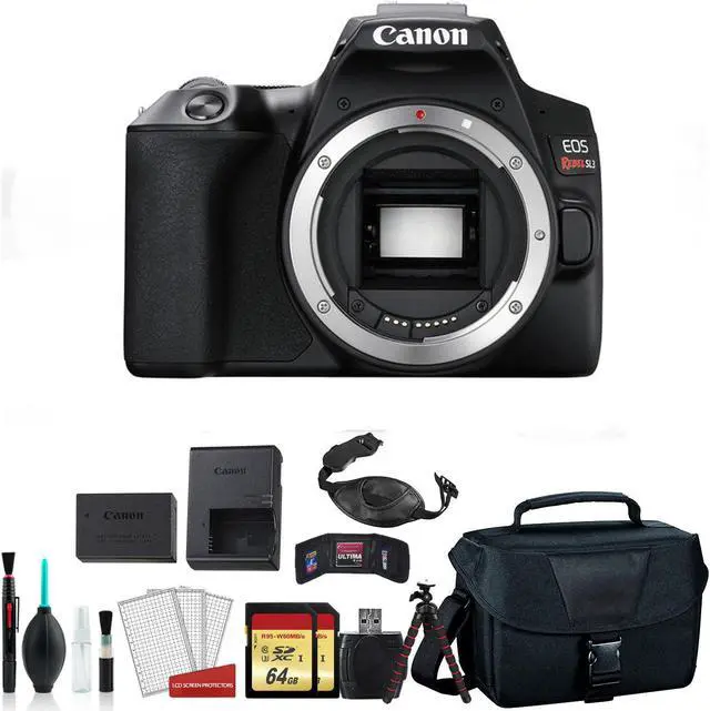 Main image of Canon Rebel SL3 Camera (Body Only) (Kit Box) - Kit with 2x 64GB Card