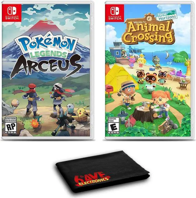 Main image of Nintendo Pokemon Legends: Arceus and Animal Crossing: New Horizons - Two Pack Bundle For Nintendo Switch