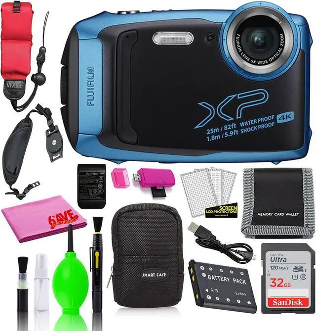 Fujifilm FinePix XP140 Waterproof Digital Camera (Sky Blue