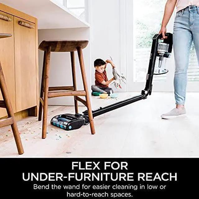 Alt view image 2 of 4 - Shark IZ682H Vertex Pro Cordless Stick Vacuum, Black with IQ Display, DuoClean PowerFins & MultiFLEX, Pet Multi-Tool, 120min Runtime
