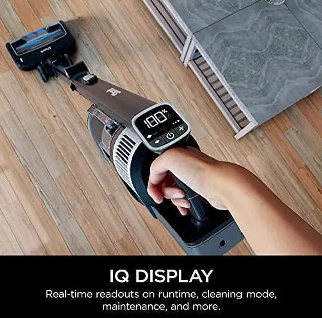 Alt view image 3 of 4 - Shark IZ682H Vertex Pro Cordless Stick Vacuum, Black with IQ Display, DuoClean PowerFins & MultiFLEX, Pet Multi-Tool, 120min Runtime
